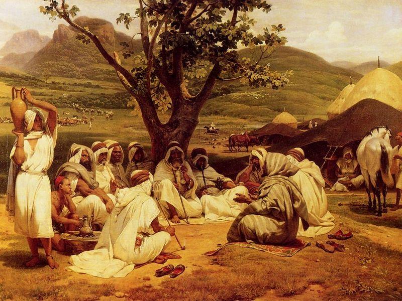 Horace Vernet The Arab Tale Teller Spain oil painting art